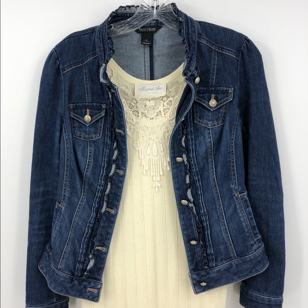 White House Black Market Women’s 4 Denim Jacket